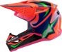 ALPINESTARS Youth SM3 Helmet - Deegan - Gloss Orange Fluo/Purple/Pink Fluo - Large 8301425-433-YL