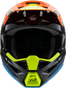 ALPINESTARS Youth SM3 Helmet - Fray - Gloss Black/Orange/Yellow Fluo- Large 8301625-1455-YL