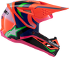 ALPINESTARS Youth SM3 Helmet - Deegan - Gloss Orange Fluo/Purple/Pink Fluo - Small 8301425-433-YS