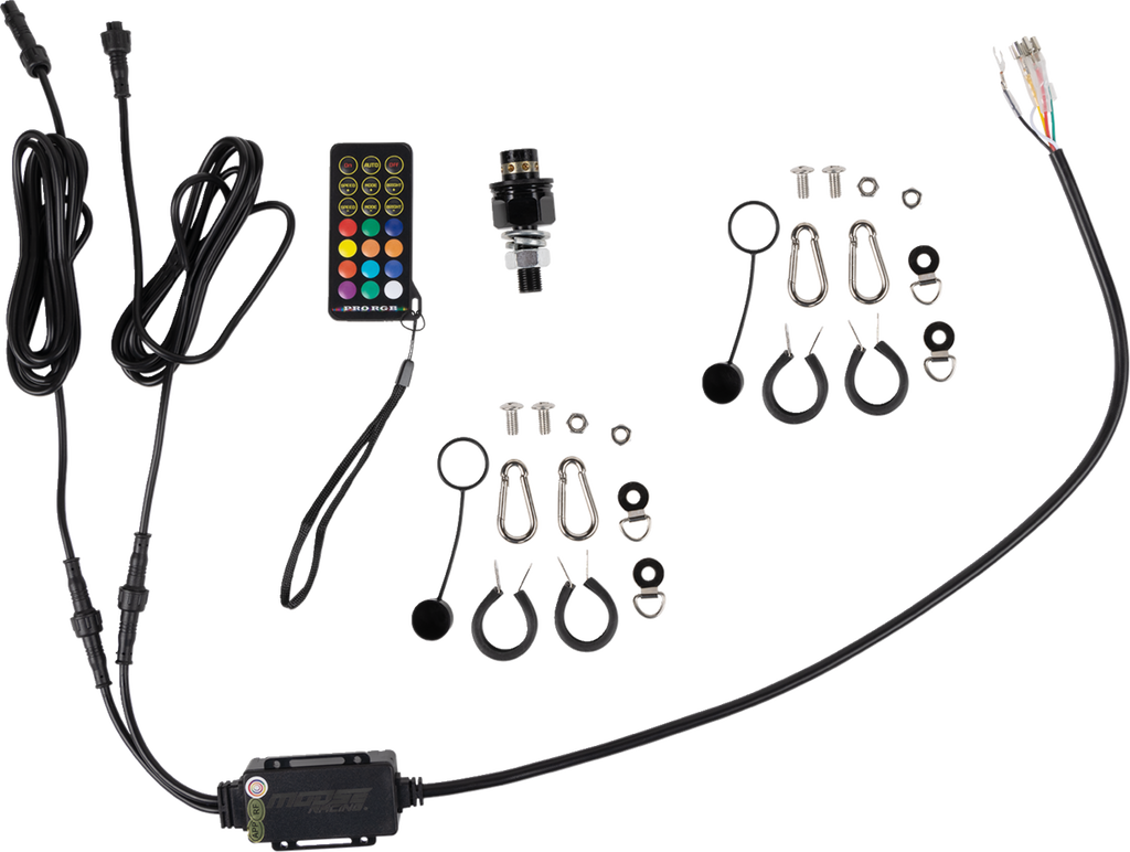 MOOSE RACING Quick Disconnect Whip Light - 4' QD-COBBTR-142-PU