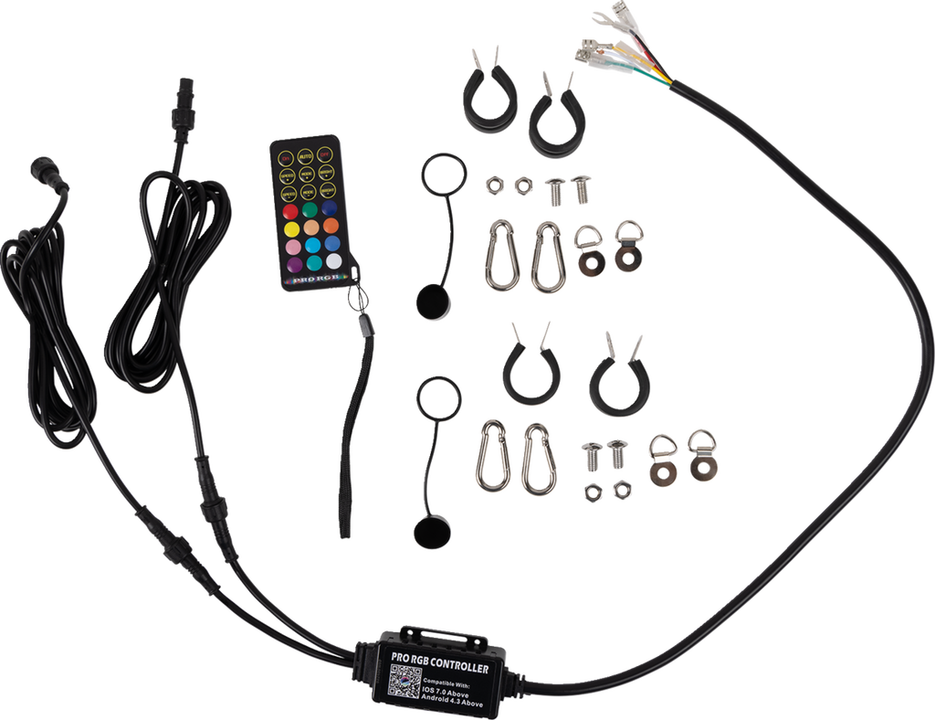 MOOSE RACING Quick Disconnect Whip Light - 2' QD-COBBTR-122-PU