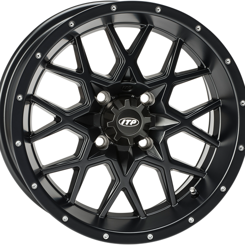 ITP Wheel - Hurricane - Front/Rear - Black - 12x7 - 4/110 - 5+2 1228627536B