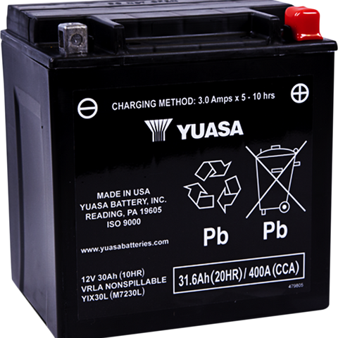 YUASA AGM Battery - YIX30L YUAM7230L