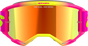 ALPINESTARS GOGGLES Vision 5 Goggle - Wordmark - Pink/Yellow Fluo - Red Mirror Lens 5102425-3085