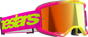 ALPINESTARS GOGGLES Vision 5 Goggle - Wordmark - Pink/Yellow Fluo - Red Mirror Lens 5102425-3085