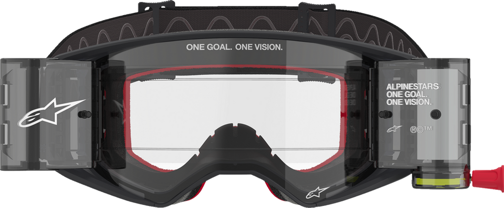 ALPINESTARS GOGGLES Supertech Roll-Off Goggle - Corp - Black/Gray - Clear Lens 5100425-1518