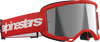 ALPINESTARS GOGGLES Vision 3 Goggle - Wordmark - Red - Silver Mirror Lens 5103325-3094