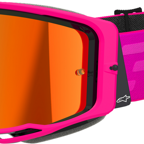 ALPINESTARS GOGGLES Vision 8 Goggle - Corp - Pink - Red Mirror Lens 5101625-3083