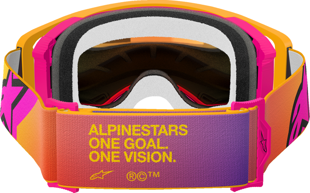 ALPINESTARS GOGGLES Supertech Goggle - Corp - Fluo Yellow - ABS Vision - Red Mirror Lens 5100325-5023