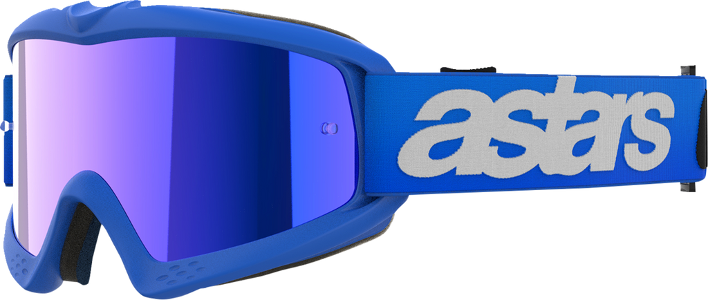 ALPINESTARS GOGGLES Youth Vision Goggle - Blaze - Blue - Blue Mirror Lens 5140425-7271