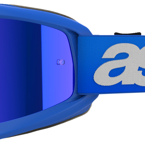 ALPINESTARS GOGGLES Youth Vision Goggle - Blaze - Blue - Blue Mirror Lens 5140425-7271