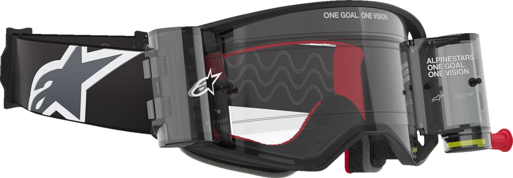 ALPINESTARS GOGGLES Supertech Roll-Off Goggle - Corp - Black/Gray - Clear Lens 5100425-1518