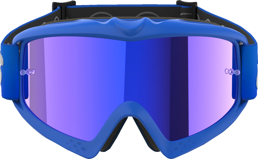 ALPINESTARS GOGGLES Youth Vision Goggle - Blaze - Blue - Blue Mirror Lens 5140425-7271