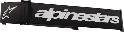 ALPINESTARS GOGGLES Supertech Goggle Strap - Black/White 9400125-12