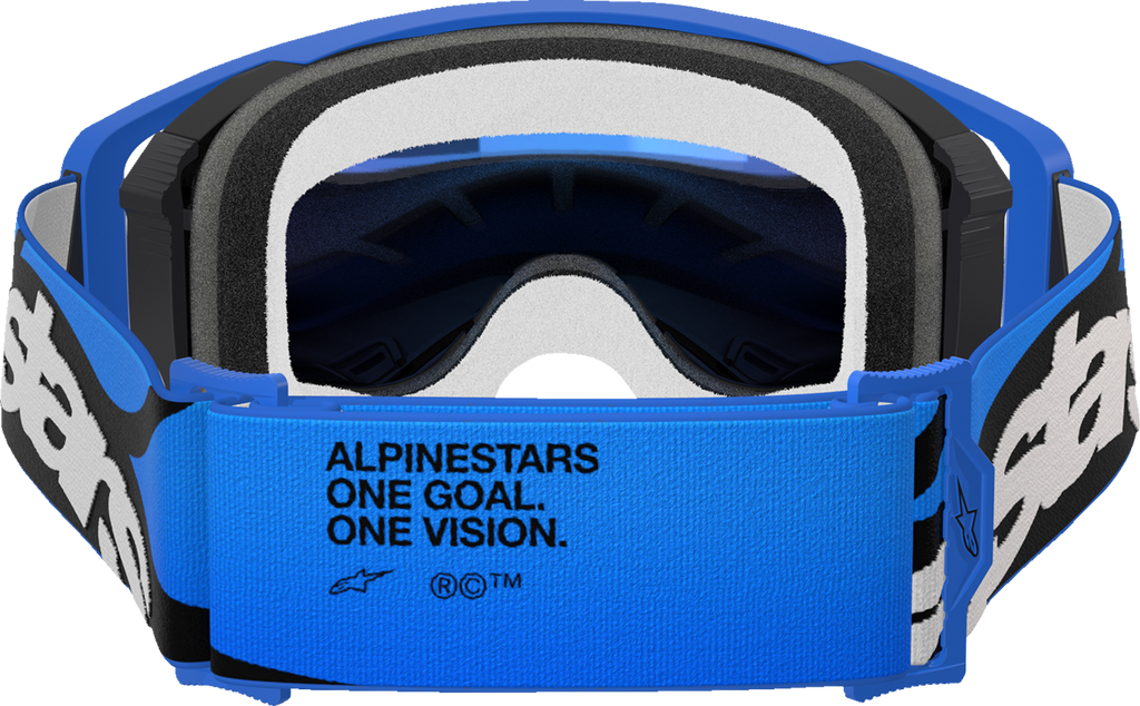 ALPINESTARS GOGGLES Supertech Goggle - Stream - Blue - ABS Vision - Blue Mirror Lens 5100625-7271