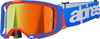 ALPINESTARS GOGGLES Vision 8 Goggle - Wordmark - Blue/Orange - Red Mirror 5101325-7303