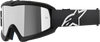 Alpinestars Youth Vision Corp Goggles with Black Frame and Silver Mirror Lens 5140225-1456