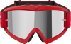 Alpinestars Youth Vision Blaze Goggles with Red Frame and Silver Mirror Lens 5140425-3094