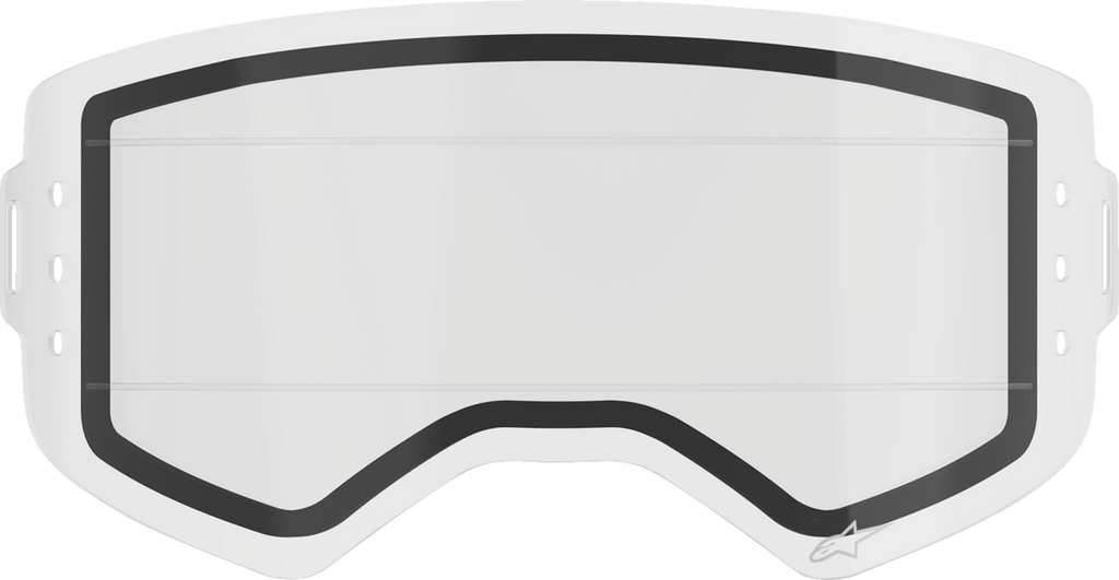 ALPINESTARS GOGGLES Supertech Wide Vision Lens - Roll-Off - Dual Pane - Clear 9100525-016