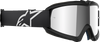 Alpinestars Youth Vision Corp Goggles with Black Frame and Silver Mirror Lens 5140225-1456