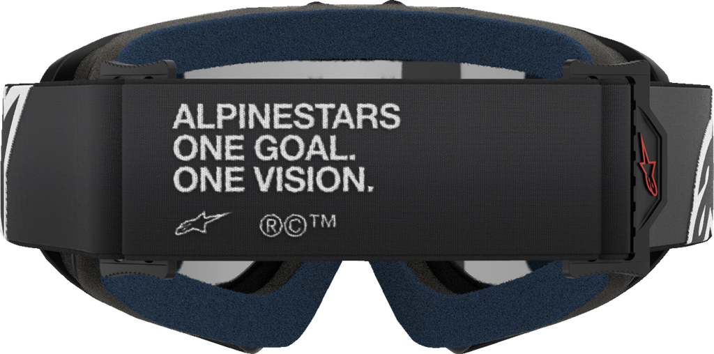 Alpinestars Youth Vision Corp Goggles with Black Frame and Silver Mirror Lens 5140225-1456