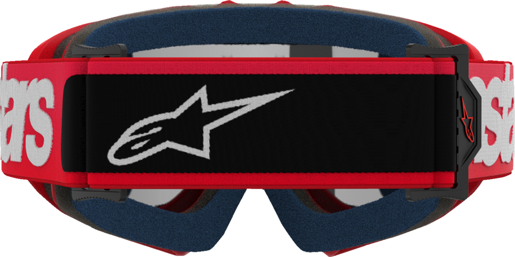 Alpinestars Youth Vision Blaze Goggles with Red Frame and Silver Mirror Lens 5140425-3094
