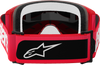 Alpinestars Vision 5 Blaze Goggle with Red Frame and Gold Mirror Lens 5102125-3115