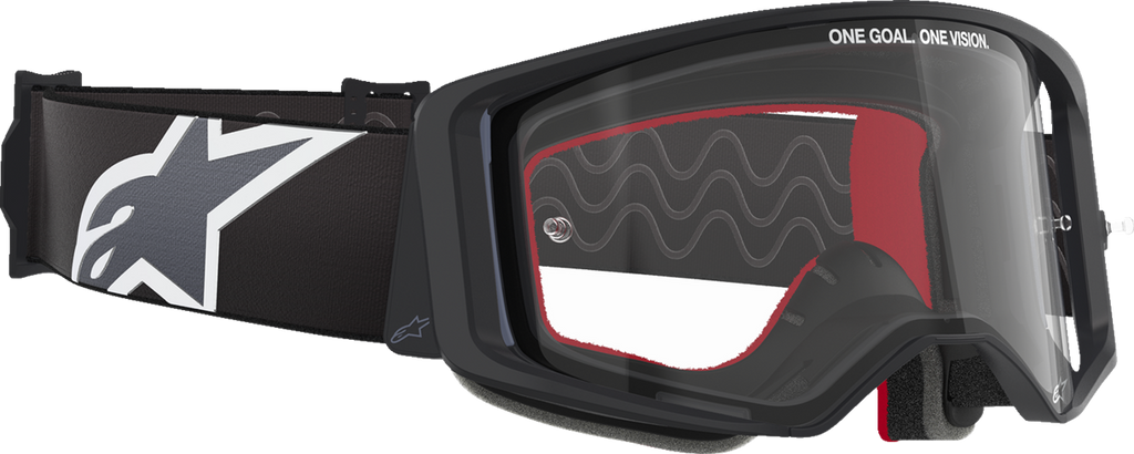 ALPINESTARS GOGGLES Supertech Goggle - Corp - Black/Gray - Clear Lens 5100125-1507