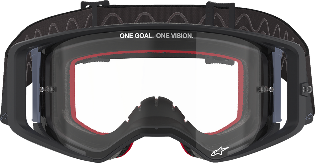 ALPINESTARS GOGGLES Supertech Goggle - Corp - Black/Gray - Clear Lens 5100125-1507