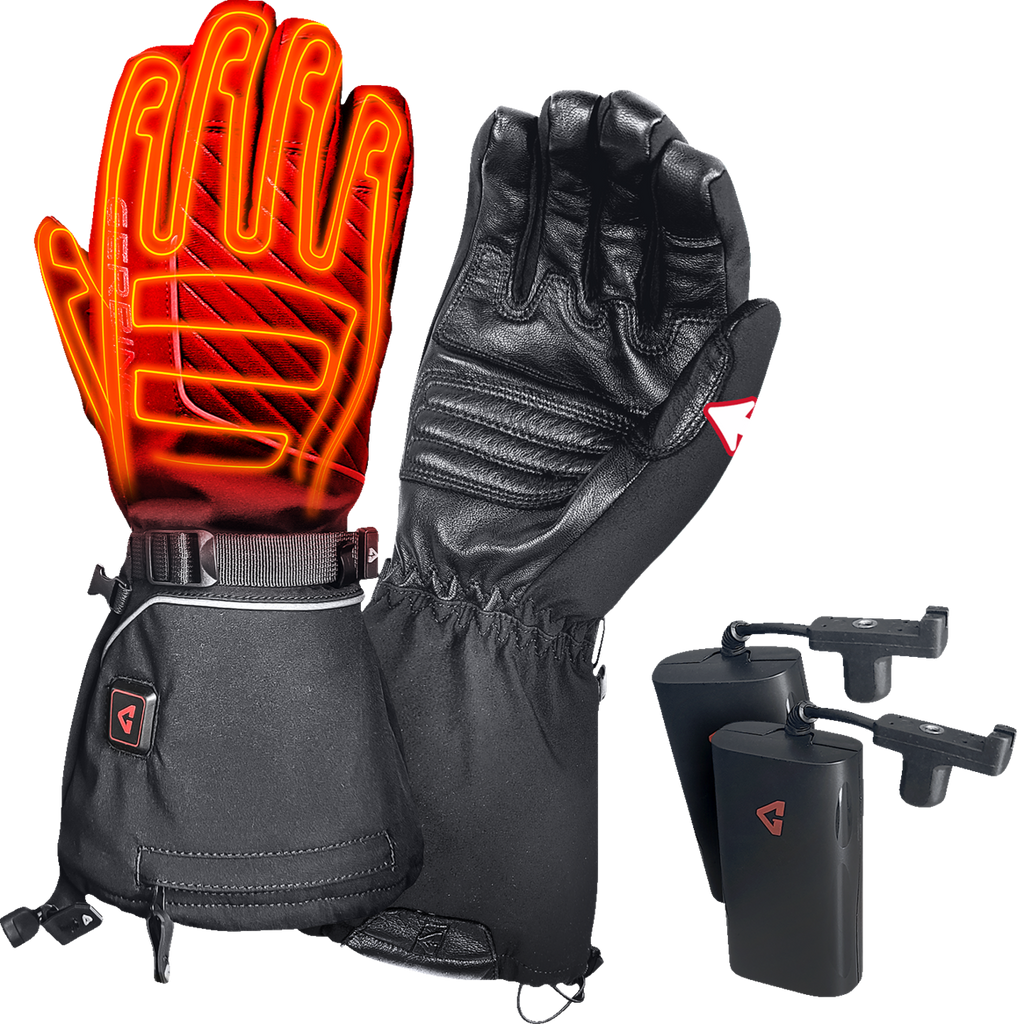 GERBING HEATED CLOTHING 7V Atlas Ultra-Flex Battery Heated Gloves - Black - Large GERAFGV7VML