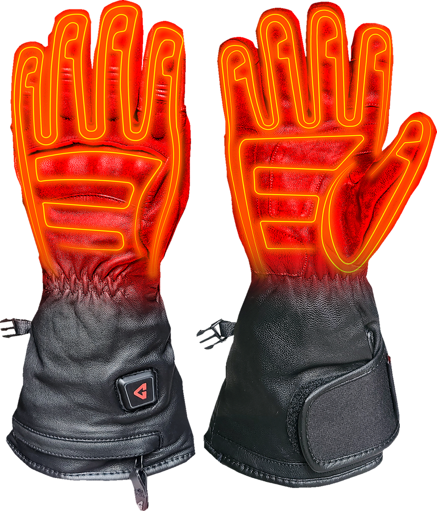 GERBING HEATED CLOTHING 7V Hard Knuckle Battery Heated Gloves - Black - XS GERGVHK7VBXS