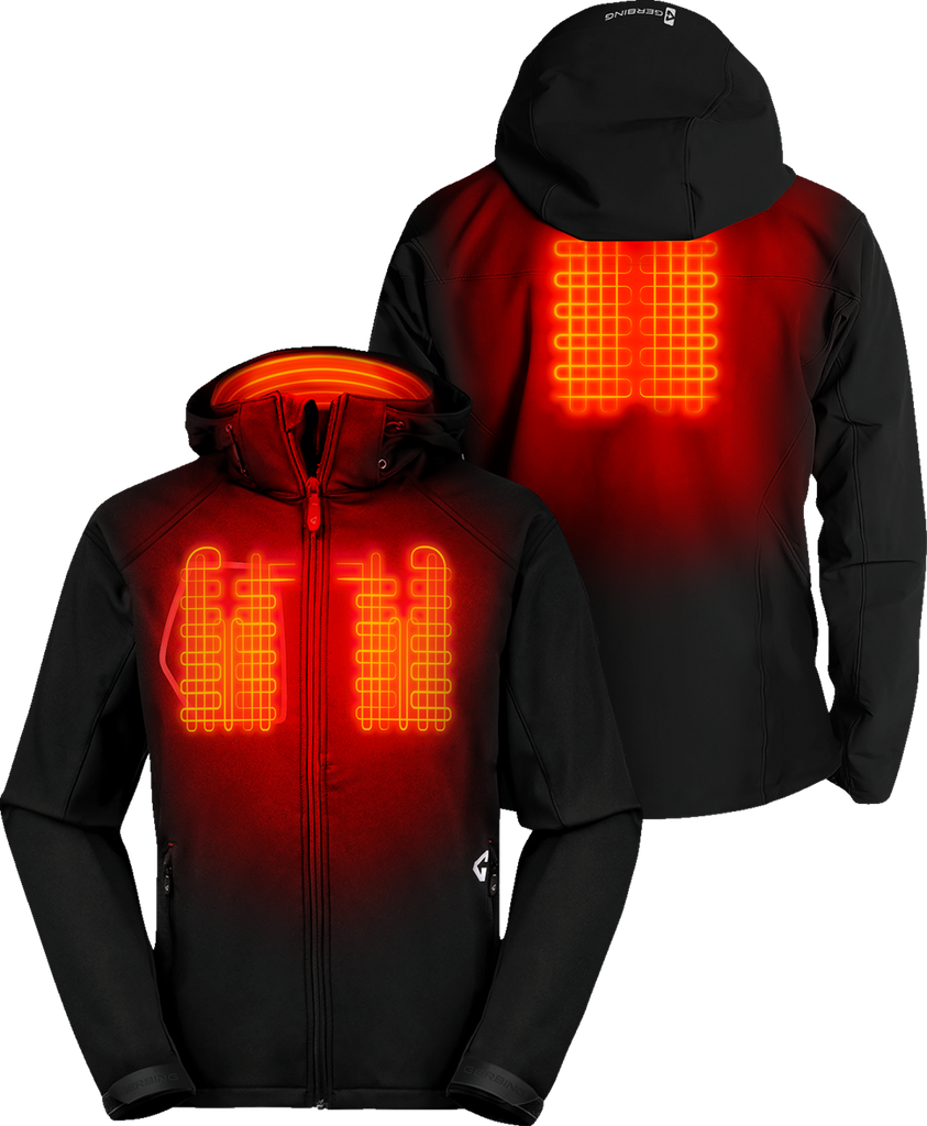 GERBING HEATED CLOTHING 7V Torrid Softshell Heated Jacket 2.0 - Black - 2XL GERTJKT7VMBXXL