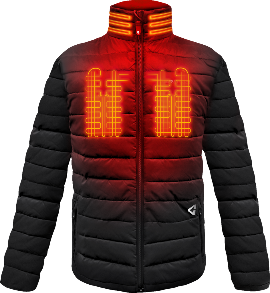 GERBING HEATED CLOTHING 7V Khione Insulated Heated Puffer Jacket 2.0 - Black - XL GERKPJKT7VMBXl