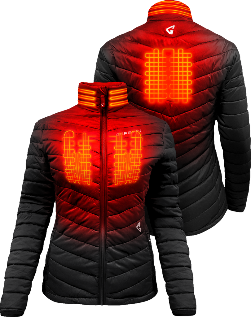 GERBING HEATED CLOTHING Women's 7V Khione Insulated Heated Puffer Jacket 2.0 - XS GERKPJKT7VWBXS