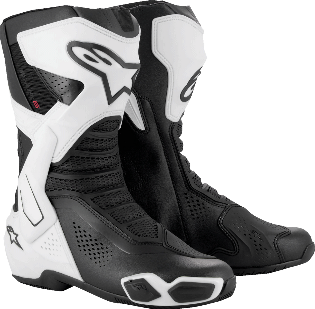 ALPINESTARS SMX-6 V3 Vented Boots - Black/White - US 12.5/EU 48 2223225-21-48