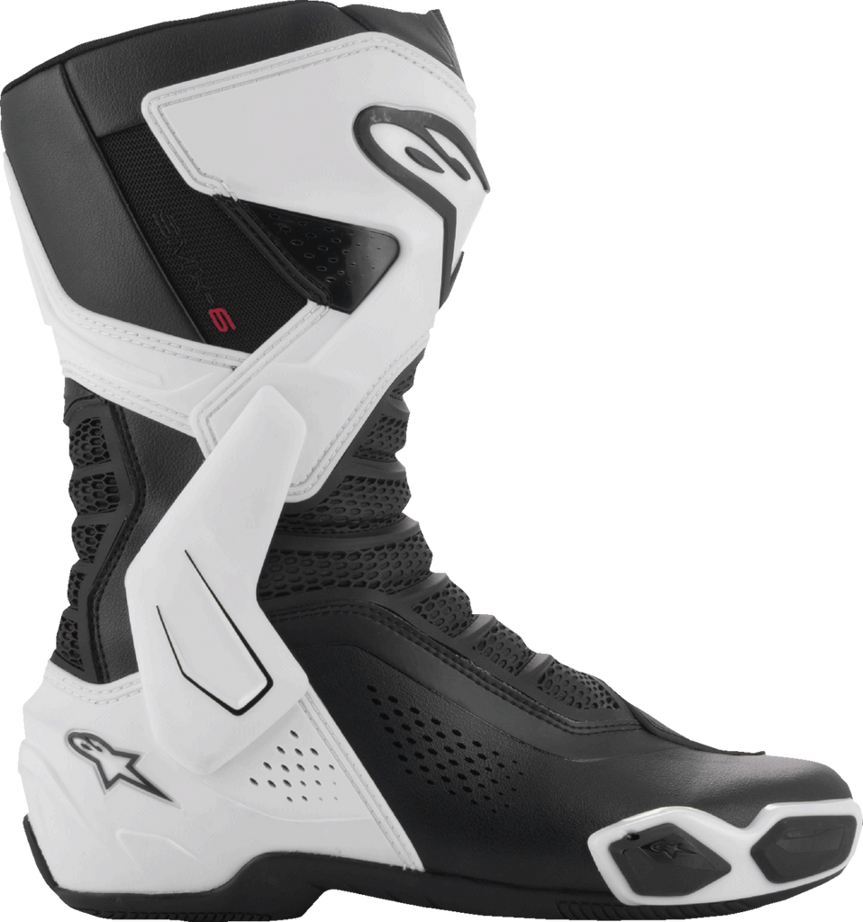 ALPINESTARS SMX-6 V3 Vented Boots - Black/White - US 12.5/EU 48 2223225-21-48
