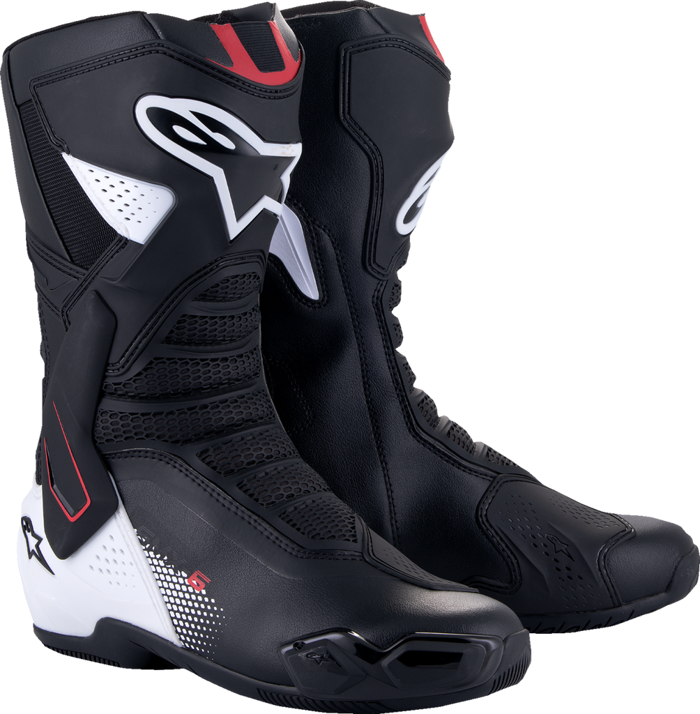 ALPINESTARS SMX-6 V3 Boots - Black/White/Red Graphic - US 9/EU 43 2223025-1406-43