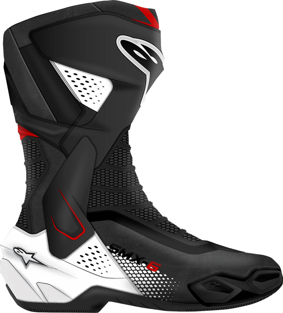 ALPINESTARS SMX-6 V3 Boots - Black/White/Red Graphic - US 8/EU 42 2223025-1406-42