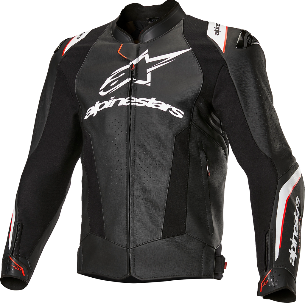 ALPINESTARS Missile v3 Ignition Leather Jacket - Black/White - US 50 / EU 60 3100325-12-60