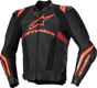 ALPINESTARS Missile v3 Ignition Leather Jacket - Black/Red Fluo/Dark Red - US 50 / EU 60 3100325-1365-60