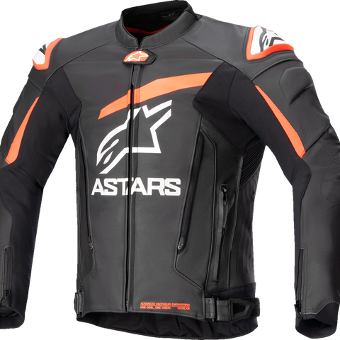 ALPINESTARS GP Plus R v4 Leather Jacket - Black/Red Fluo/White - US 40 / EU 50 3100524-1321-50