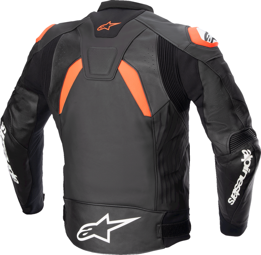 ALPINESTARS GP Plus R v4 Leather Jacket - Black/Red Fluo/White - US 50 / EU 60 3100524-1321-60