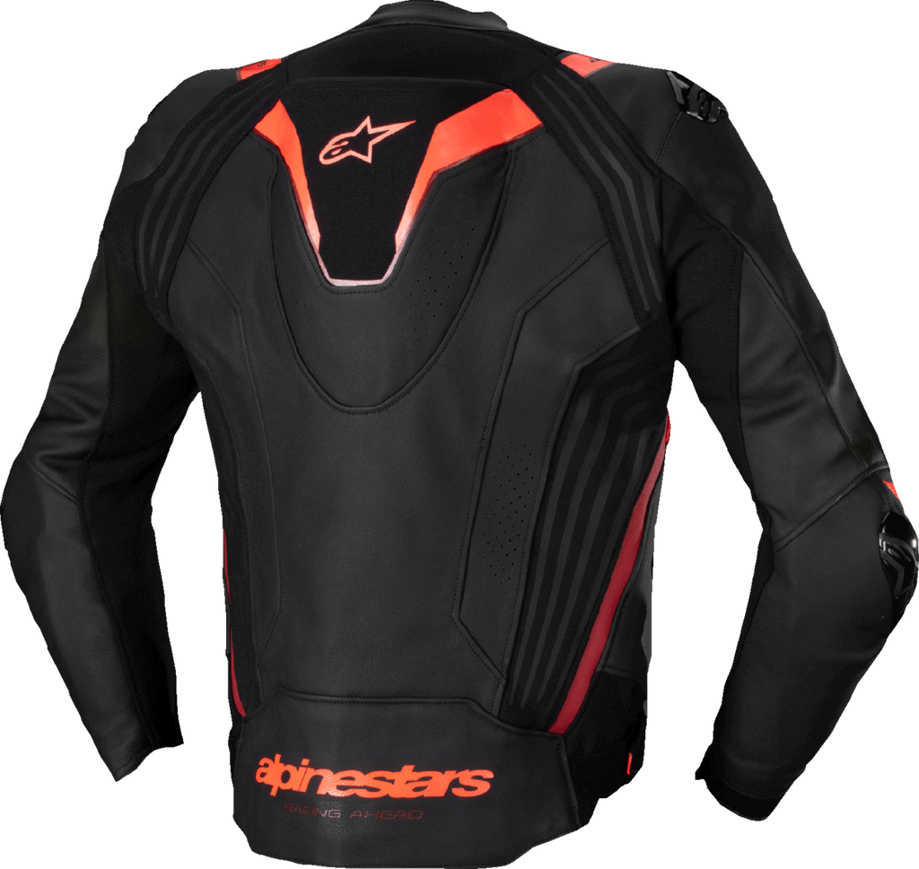 ALPINESTARS Missile v3 Ignition Leather Jacket - Black/Red Fluo/Dark Red - US 42 / EU 52 3100325-1365-52