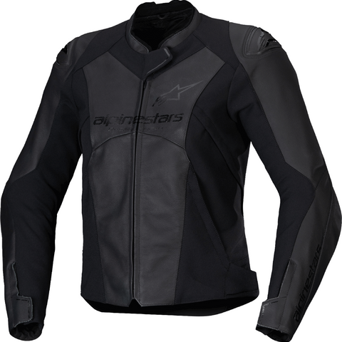 ALPINESTARS Stella Faster v3 Leather Jacket - Black/Black - US 4 / EU 40 3113625-1100-40