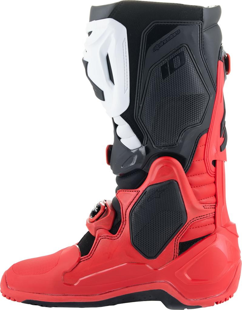 ALPINESTARS Tech 10 Enduro Boots - Bright Red/Black/White - US 13 2010025-3016-13