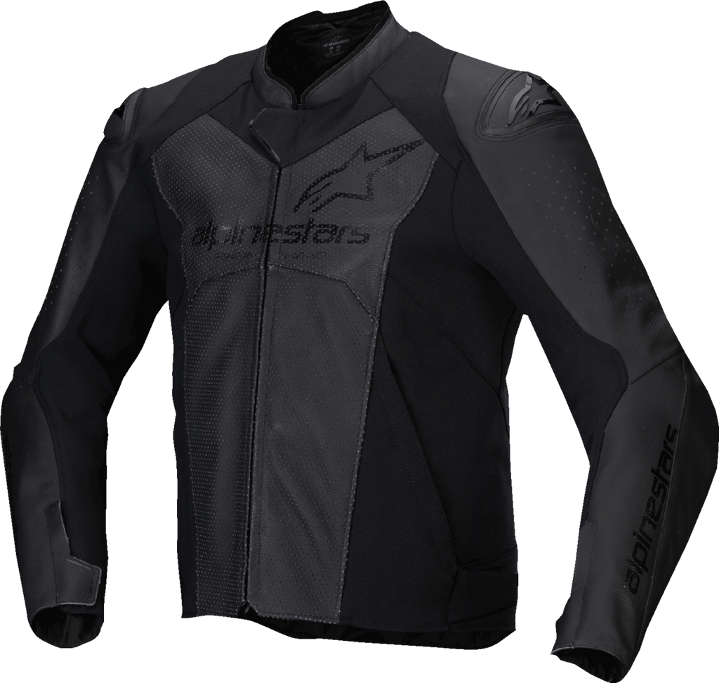 ALPINESTARS Faster v3 Airflow Leather Jacket - Black/Black - US 42 / EU 52 3103625-1100-52