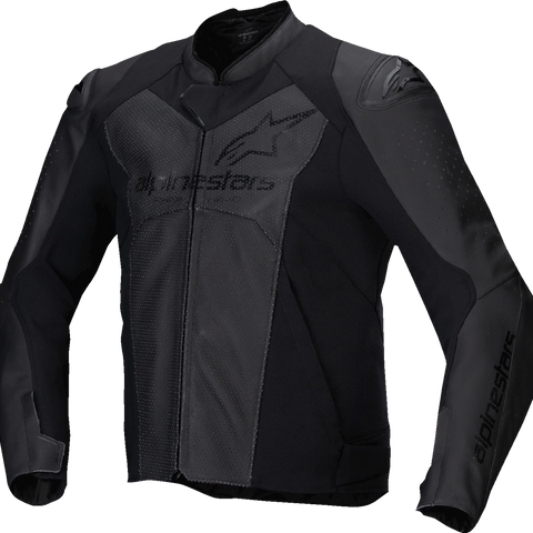 ALPINESTARS Faster v3 Airflow Leather Jacket - Black/Black - US 38 / EU 48 3103625-1100-48