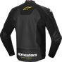 ALPINESTARS Faster v3 Airflow Leather Jacket - Black/White/Yellow Fluo - US 44 / EU 54 3103625-125-54