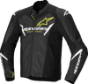 ALPINESTARS Faster v3 Airflow Leather Jacket - Black/White/Yellow Fluo - US 50 / EU 60 3103625-125-60