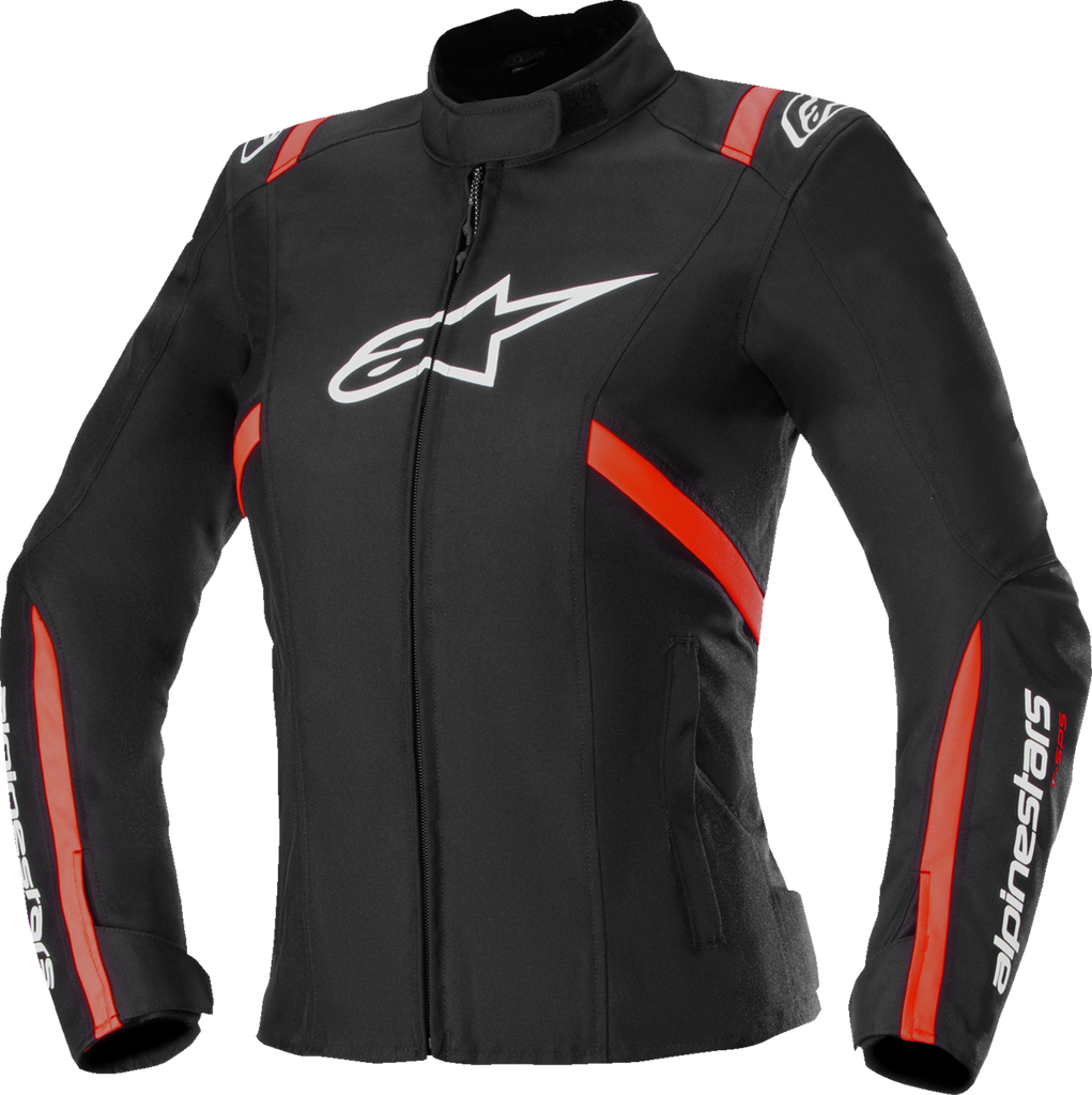 ALPINESTARS Stella T-SPS v2 WP Jacket - Black/White/Red Fluo - XS 3210225-1231-XS